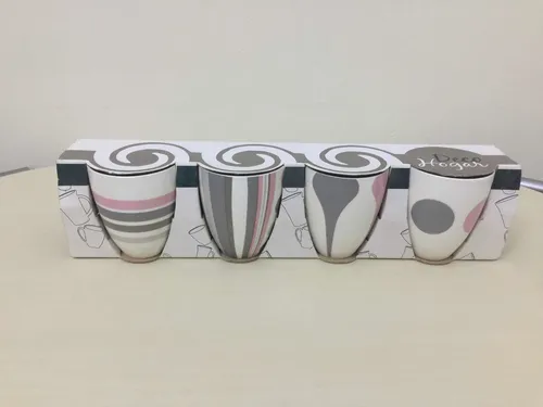 Juego De 4 Tazas Para Café