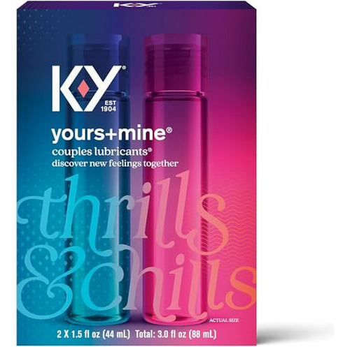 Lubricante Para Parejas K-y Yours + Mine, 2 Botellas De 1.5 