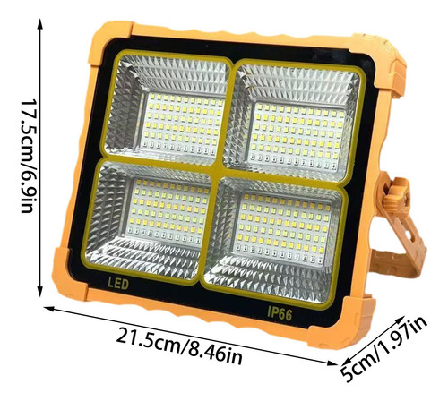 Lámpara De Trabajo Recargable Solar Luminaria Solar Para Ext