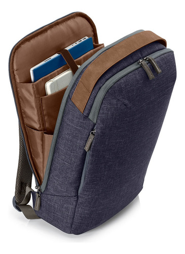 Mochila HP Renew Azul de 15" color azul marino diseño lisa