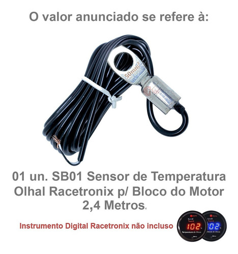 Imagem 3 de 3 de Sensor Medidor Termômetro Temperatura Bloco Motor Água Carro