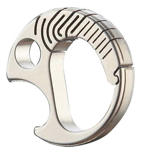 Titanium Keyring Car Keychain Clip Herramienta De Bolsillo