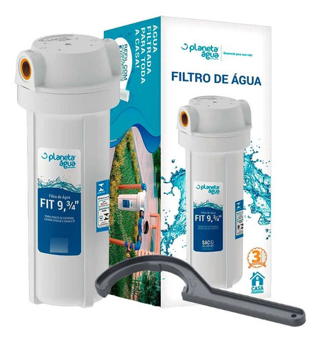 Filtro Agua Cavalete Caixa Dágua Refil Polipropileno Chave