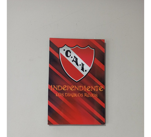 Cuadro Escudo Pared Independiente 30x20 Diablos Fibrofácil