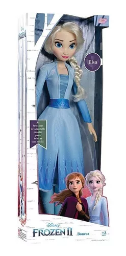 Boneca Elsa Articulada Grande 60 Cms Frozen 2 Baby Brink – Maior Loja de  Brinquedos da Região