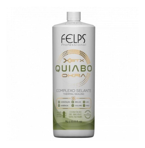 Felps Progressiva Quiabo Xbtx Okra 1 Litro Sem Formol