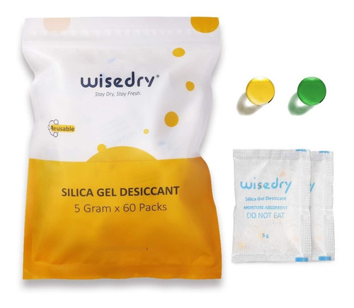 Sobres Silica Gel Anti Humedad Con Indicador Reusables