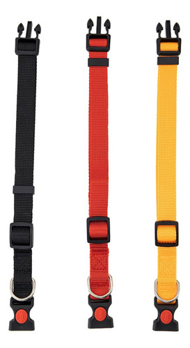 Collar Para Perros Gatos Mascotas Ajustable Mr Wuff Color Negro Broche Tamaño del collar L