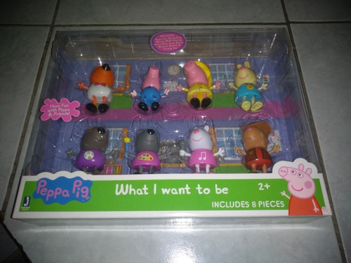 8 Figuras Peppa Pig Paquete Cuando Crezco What I Want To Be (Usado)