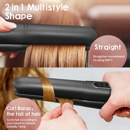 Sunmay Voga - Plancha Y Rizador De Pelo Inalámbrico 2 En 1.