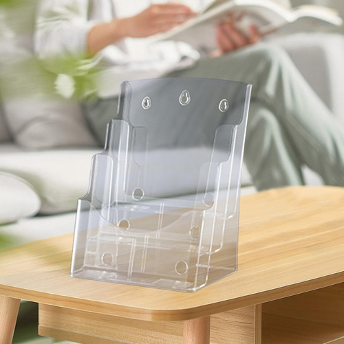 Soporte Para Folletos De Acrílico, Soporte A4 3 Niveles