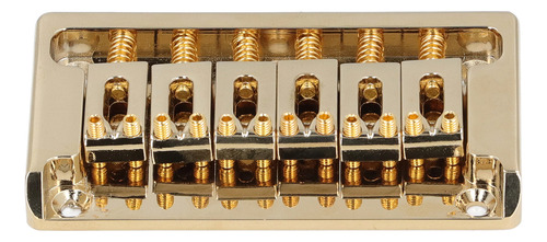 Kit De Ponte De Guitarra Elétrica De 6 Cordas Em Latão Throu