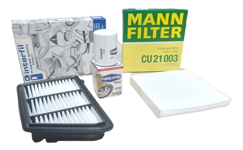 Kit Filtros Honda Cr-v 2.4 2017 2018 2019 Aire Cabina Aceite