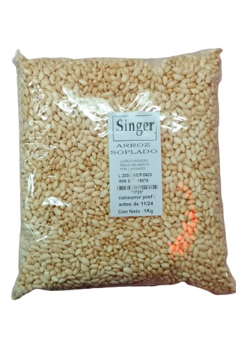 Arroz Soplado Blanco 1kgr