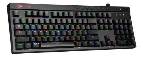 Teclado Gaming Mecanico Marvo Kg950 Full Rgb Red Switch Ing Negro Inglés Us