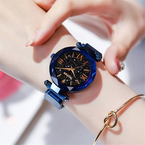 Relogio Diamante Céu Estrelado Pulseira Decouro Frete Gratis