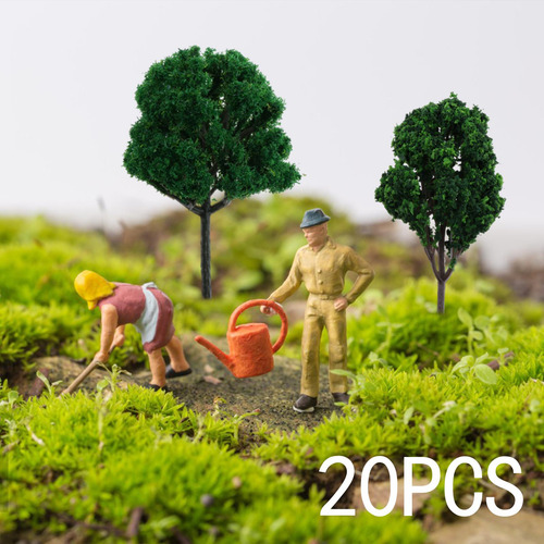 Modelo De Árboles En Miniatura Árboles De 20 Piezas