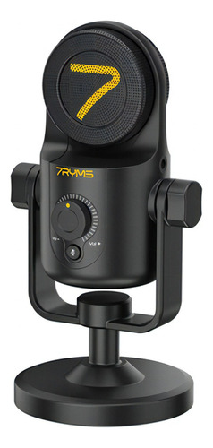 Micrófono 7ryms Sr-usr Mini Condensador Multipatrón Color Negro