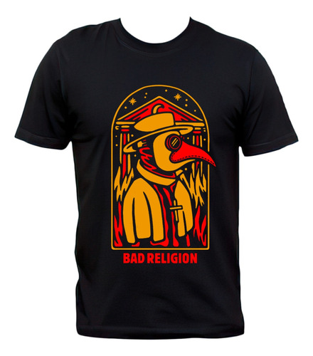 Remera Negra Bad Religion Doctor Peste Negra Punk Rock