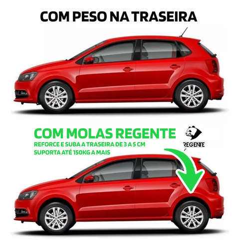 2 Molas Traseiras Reforçadas Gnv Nissan March 2012 A 2020