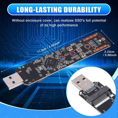 Adaptador M.2 Nvme Ssd A Usb3.2 Gen2 De 10 Gbps Adaptador M.
