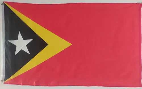 Gq Bandera Timor Oriental Doble Faz Tamaño 90cmx150cm