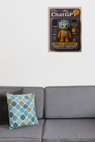 Cuadro Moderno Mural Chatgpt En Estilo Juguete Ai Digital Full Hd