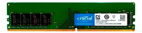 Memoria Ram Ddr4 Micron Crucial Cb8gu2666.c8pt 2666mhz 8gb