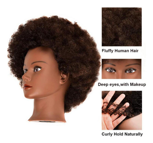Cabeza De Maniquí Cabeza De Piel Afro Negra Piel Afro Negra
