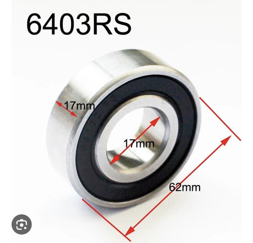 Ruleman 6403rs  Rodamiento Blindado ( 17x17x62mm) X Unidad