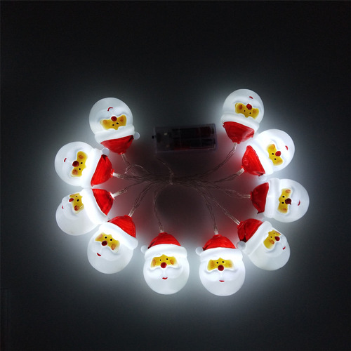 Cadena De Luces Led Con Forma De Muñeco De Nieve Para Decora