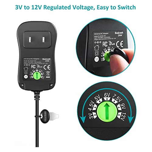 Adaptador Universal Ac/dc Basicvolt De Conmutación Múltiple