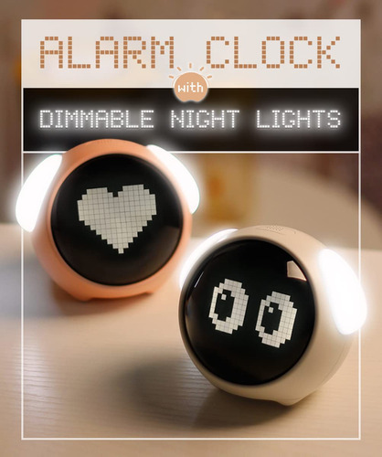 Reloj Despertador Infantil Con Alarma Doble Y Luz Nocturna