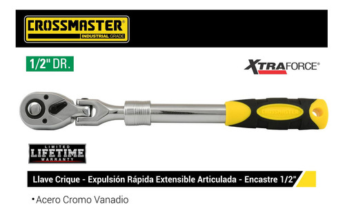 Llave Crique Extn Articul 340/480mm Encastre 1/2 Crossmaster