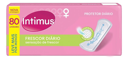 Protetor Diário Frescor Diário 80 Unidades Intimus