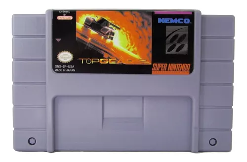 Cartucho Top Gear Super Nintendo Snes Jogo Game Corrida Fita