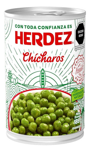 14 Pzas Chícharos Herdez 400 G