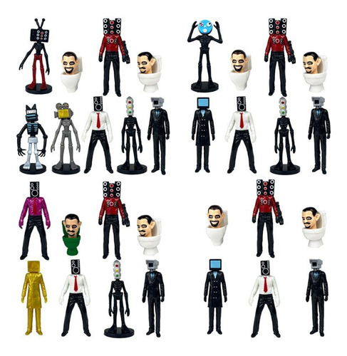 Skibidi Toilet Y Tv Man: Set X 6 Figuras 