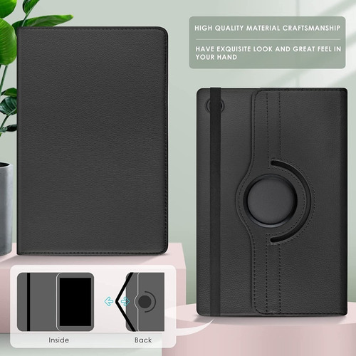 Flip Giratoria 360° D Cuero Para Samsung Tab A8 10.5 Sm-x200