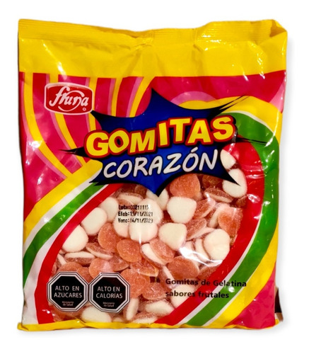 Gomitas Dulces En Forma De Corazones Bolsa Grande 1kg