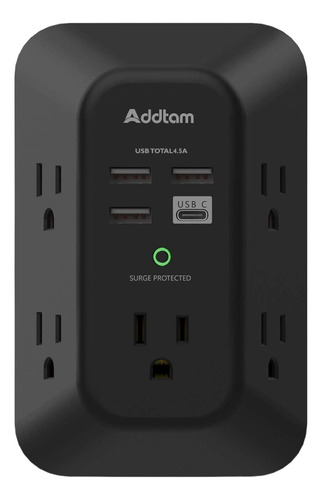 Multitoma Protección Sobretensión Y Cargador De Pared Usb C