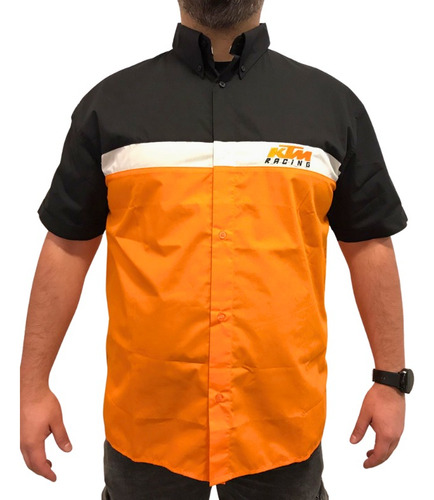 Camisa Ktm Racing Manga Corta Para Hombre Original