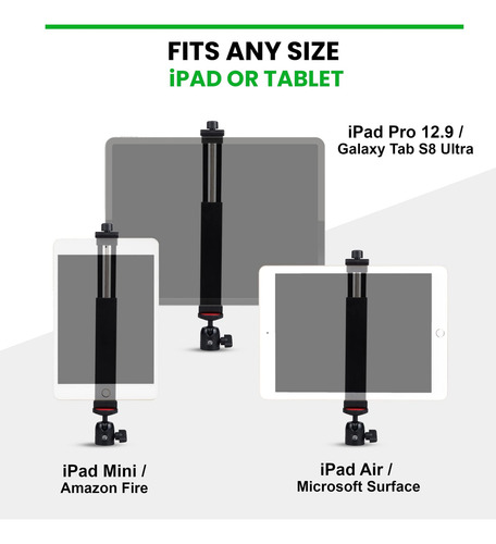 Soporte Para Trípode Para iPad Kobratech, Compatible Con Ipa