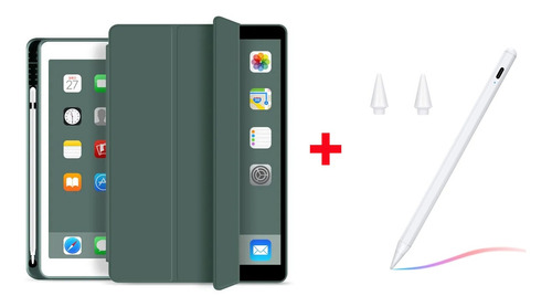Smart Case Cover Para iPad 7/8 10.2 Con Lápiz