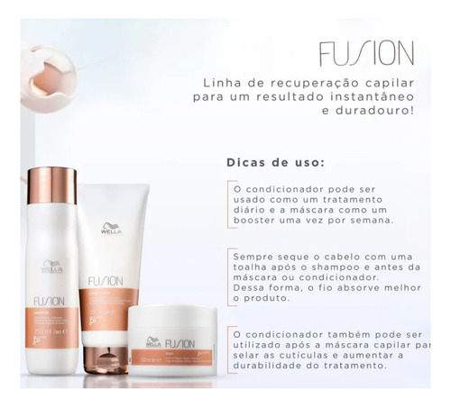 Wella Fusion - Shampoo 1000ml + Másc 500ml