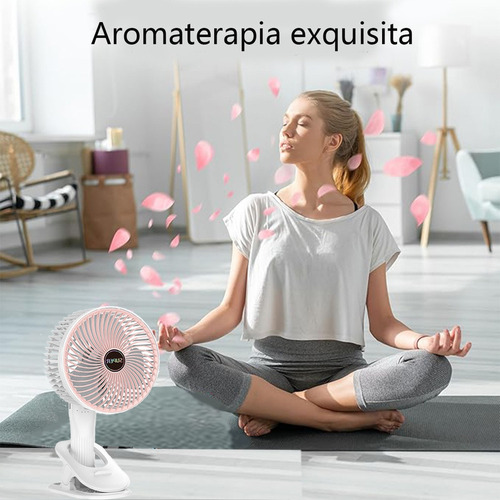 A Mini Ventilador Portátil Escritorio Recargable Ajustable