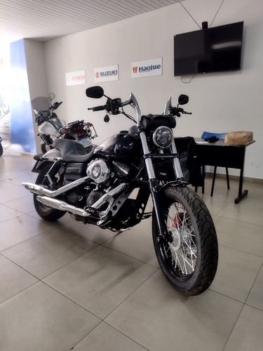Moto Harley Davdson Dayna Fxdc, 2012, Azul, Com Sissi Bar,