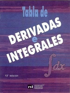 Libro Tabla De Derivadas E Integrales  13 Ed De Sanchez