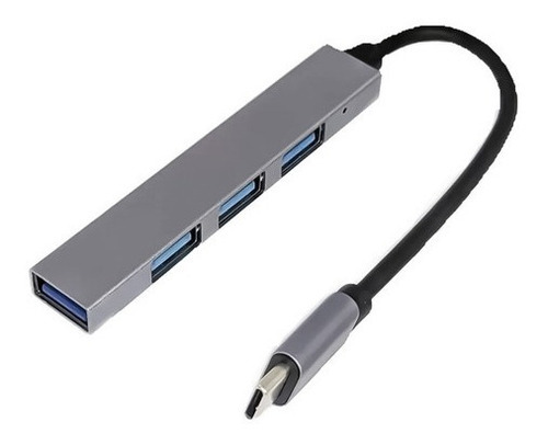 Hub Tipo C A Usb 4 Puertos 3.0 / Electrolandia Variante Personalizada Xl-5011