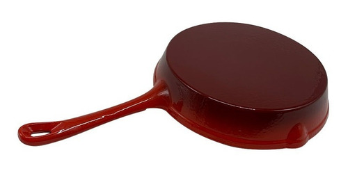 Sartén De Hierro Fundido Esmaltado 25cm. Vonne Tigre Color Rojo